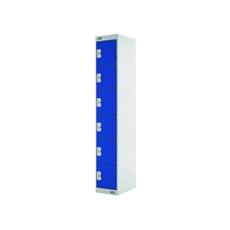 Six Compartment Locker 450 Blue