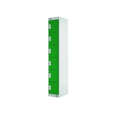 Six Compartment Locker 450 Green