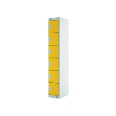 Six Compartment Locker 450 Yellow