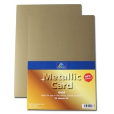 Metallic Card A4 Gold