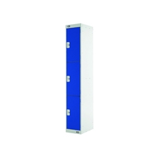 Express Std Locker 3 Door Grey/Blue