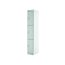 Three Comp Express Std Locker Grey