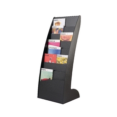 Mobile Literature Display Curved Blk