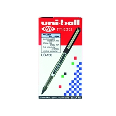 Uni-Ball Liquid Ink Rball Blk Pk12