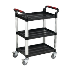 Barton 3 Shelf Std Plastic Trolley