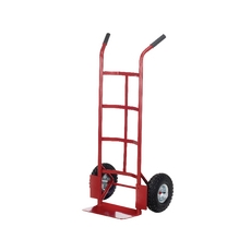 Barton Pneumatic Tyre Sack Truck Red