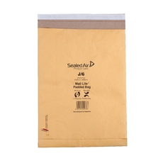 Mail Lite Gold Padded Bags J/6 314x450mm P50