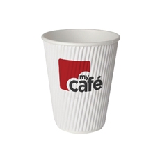 MyCafe 8oz Ripple Wall Hot Cup Pk500