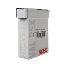 Nobo T-Card Size 2 White Pk100