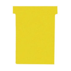 Nobo T-Card Size 2 Yellow Pk100