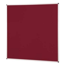 Notice Board Aluminium Frame 1200x1200mm Burgundy