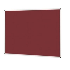 Notice Board Aluminium Frame 1200 X 1500mm Bgndy