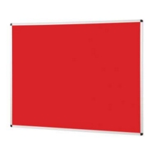 Notice Board Aluminium Frame 1200 X 1500mm Red