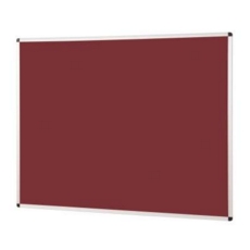 Notice Board Aluminium Frame 1200X900mm Burgundy