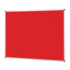 Notice Board Aluminium Frame 1200X900mm Red