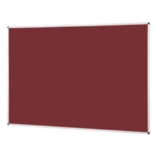 Notice Board Aluminium Frame 1800X1200mm Burgundy