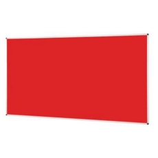 Noticeboard Aluminium Frame 2400X1200mm Red