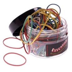 Necessities Tubs Rubber Bands Assorted  Pk100g