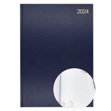 A4 Page/Day Diary 2024 Blue