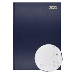 A4 Week/View Diary 2023 Blue