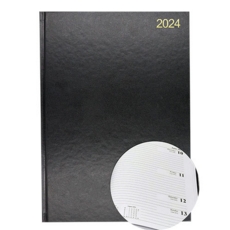 A4 Week/View Diary 2024 Black