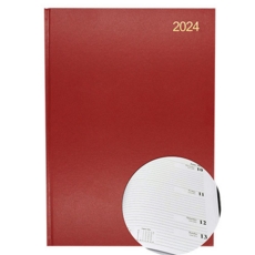 A4 Week/View Diary 2024 Red