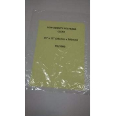 Poly Bags Clear 12x15" Low Density