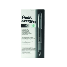 Pentel EnerGel Plus Pen Med Black BL27 Pk12