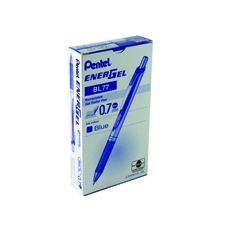 Pentel Retract Metal Tip Blue Pk12