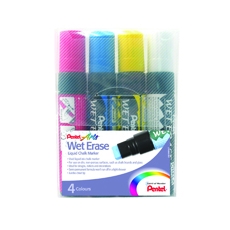 Pentel Jumbo Chalk Markers Pk4 Ast