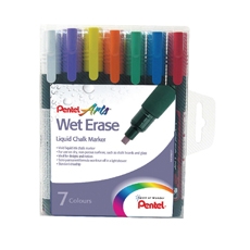 Pentel Chalk Markers Ast PkOf 7