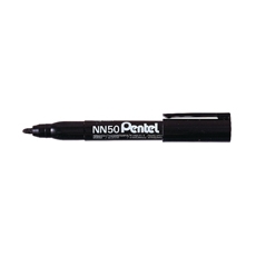 Pentel Nn50 Perm Marker Black Pk12