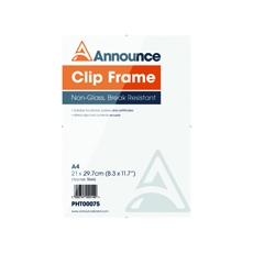 Announce A4 Metal Clip Frame