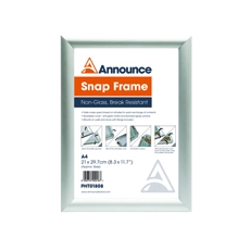 Announce Aluminium Snap Frame A4