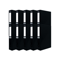 Pukka Brights Box File FC Blk Pk10