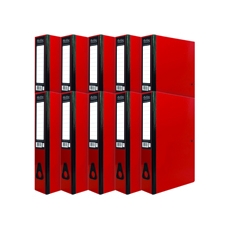 Pukka Brights Box File FC Red Pk10