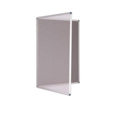 Premium Tamperproof Lockable Notice Board 600 X 900mm Grey