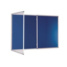 Premium Tamperproof Lockable Notice Board 1200X1800mm Blue