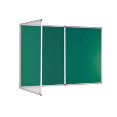 Premium Tamperproof Lockable Notice Board 1200X1800mm Green