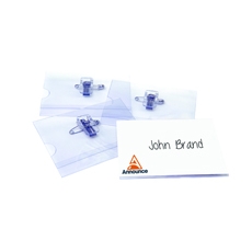 Combi Clip Name Badge 54x90mm Pk50