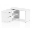 Pivot-Smart Storage Desk 1300mm Bright White