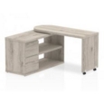 Pivot-Smart Storage Desk 1300mm Grey Oak