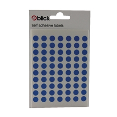 Blick Coloured Lbls 8mm Blue Pk9800