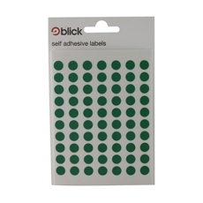 Blick Coloured Lbls 8mm Green Pk9800