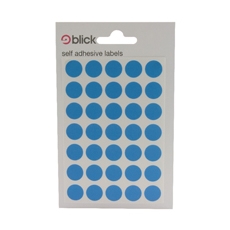 Blick Colored Lbls 13mm Blue Pk2800