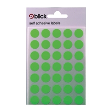 Blick Flourscent Lbls 13mm Grn P2800