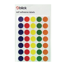 Blick Colored Lbls 13mm Ast Pk2800