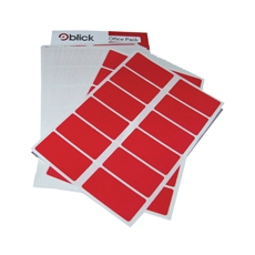 Blick Col Label Fp 25X50 Red Pk320