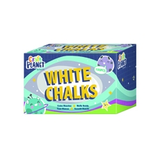 Study Time Chalk White Pk 100