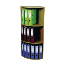 Rotadex Corner Unit 3 Tier Lt Oak